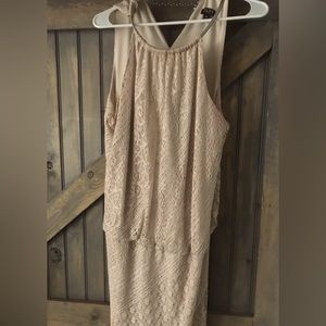 SLNY dress, size 16, champagne color